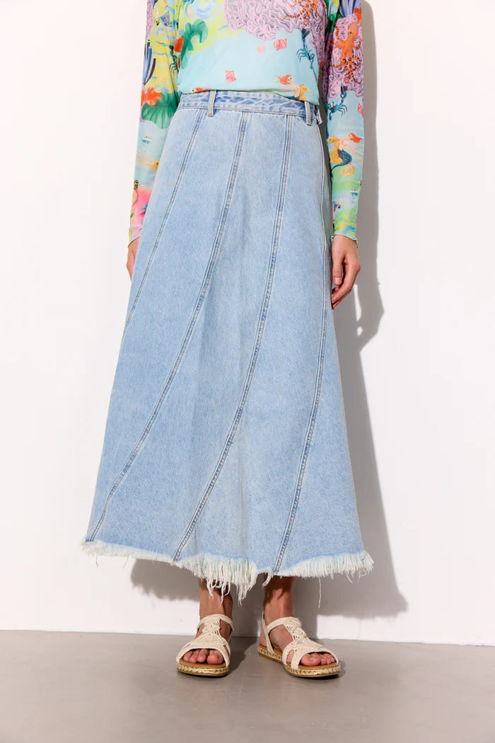 METTE DENIM SKIRT - LIGHT DENIM
