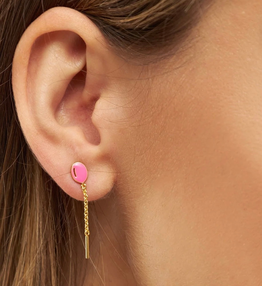LULU                               Balloon ørering 1 stk forgyldt